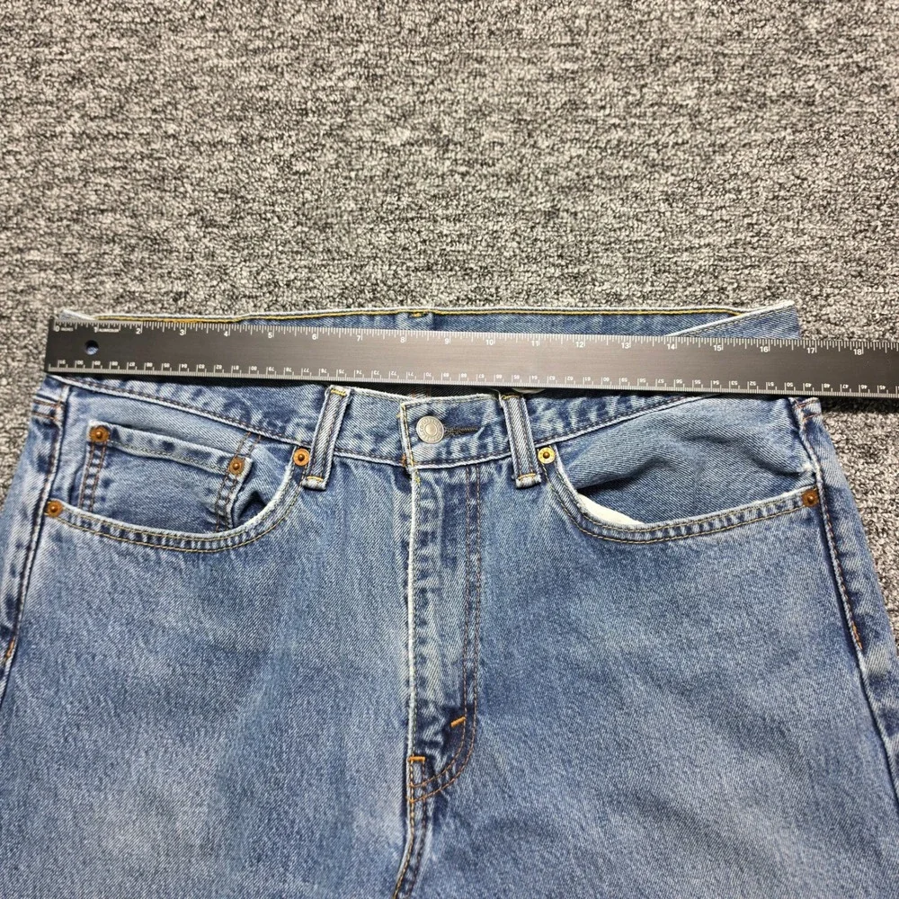 Jeans Levi's 505 W34 L29 Mens Blue Excellent Regular Fit Straight Leg Denim
